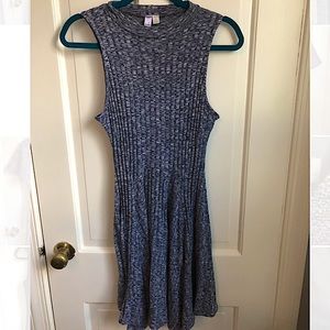 Sleeveless Ribbed Sweater Dress